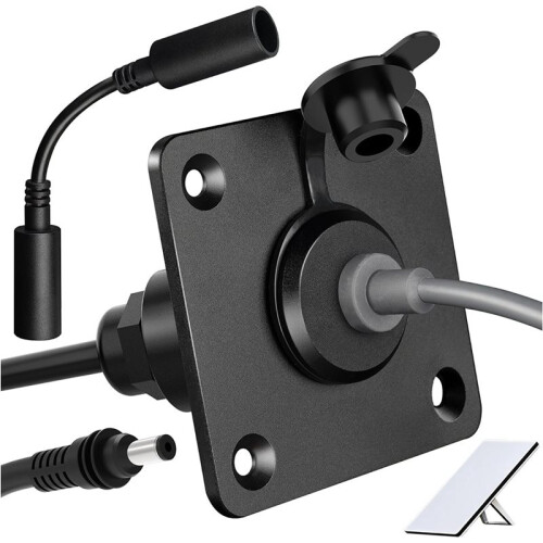 Wall Pass Through Kit for Starlink , Female Power Socket, Panel Mount for RV, Boat, Van, Battery Box 2