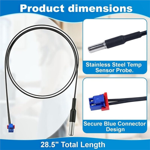 Water Dispenser Cold Water Tank Sensor Replacement for Avalon  Primo - 28.5-Inch Temperature Sensor, Cooling Probe 2