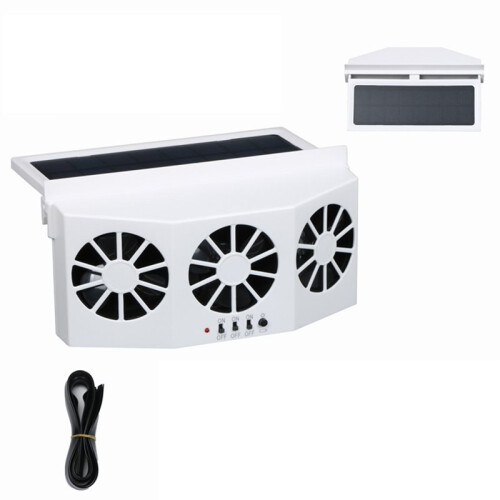 Solar Powered Car Air Conditioning Efficient Car Window Easy Install 3 Motors 2