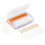 200pcs Interdental Brushes for Effective Oral Cleaning Between Teeth Orange Color 1