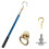 Attic Ladder Pull Down Stair System Parts,Attic Door Pull Down Hook Cord Rope with Handle Hook Cord Kit Rope Replacement 1