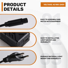 Ładowarka do Hulajnogi Elektrycznej 54.6V 2A 3Otworkowa Ładowarka CQ Ładowarki do Akumulatorów Hulajnóg dla G2 Pro DB/ M4 Max/ T3 WTYK EU