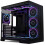 Desktop PC Case Cooling Fan Temperature Control Super Large Surround Mirror Computer Case Fan Black Regular 6