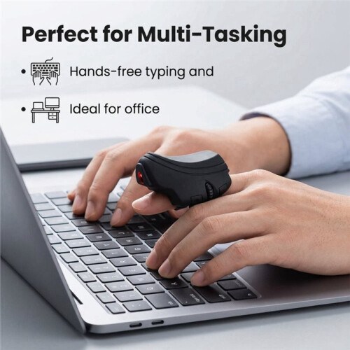 Finger  Mouse 1000DPI Easy Control High Efficiency Wireless Finger  Mouse Portable Rechargeable 2.4GHz 1