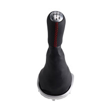 Gear Knob 5 Gears for  Clio 3III 2005-2012 Gear Lever with Gear Stick Cuff 8200379961 Matte Handball Red