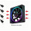 Desktop PC Behuizing Koeling Ventilator Temperatuurregeling Super Grote Surround Spiegel Computerbehuizing Ventilator Zwart Regulier 2