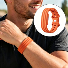 Sport Silikon Klockrem för Air Armband Mjuk Ersättningsklockrem Andningsbar Handledsrem för Air