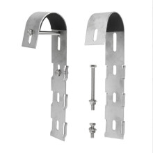 2 Pieces Solar Panel Bracket Hooks Adjustable Photovoltaic Panel Mounting Hook for Balcony Railing Holder