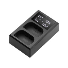 LP-E6 Battery Charger Dual-Port PD Fast Charger LCD Display for R5 5D4 5D3 E6P R6 90D Cameras