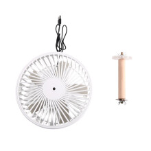 Ventilador de Enfriamiento para Mascotas para el Verano Ventilador Externo Fijo Anti-Mordeduras para Jaulas de Conejos y Chinchillas con Velocidad de