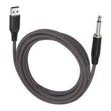 USB to 6.35mm Guitar Cable Guitar Audio Connector Cord Adapter Guitar Cable Electric Guitar Accessories