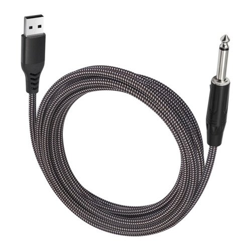 USB Till 6,35 mm Gitarrkabel Gitarr Ljudanslutningsadapter Gitarrkabel Elgitarrtillbehör
