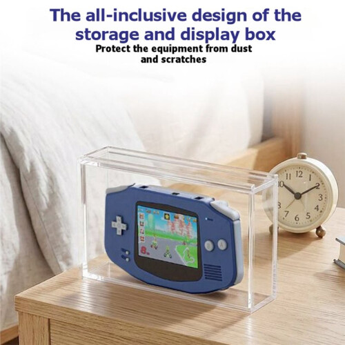 Transparent Acrylic Display Box for Game Boy Advance Console Storage Box Wall Mount Base for  Console Game Controller 2