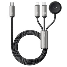 Toocki 100W USB C to USB C IP Port Cable 3-in-1 Fast Charge Cable for Watch Charger for IWatch SE