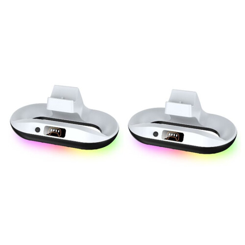 Controller Charger Station for PS5 Controller Fast Charging Dock Stand with USB Cable and Light