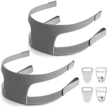2 Stuks Hoofdmateriaal Vervanging, Hoofdmateriaal Bandjes voor Dreamwisp Neus CPAP Masker, Hoofdband met 4 Magnetische Sluiting