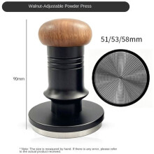 Coffee Tamper for Portafilter Adjustable Impact Hammer Stainlness Steel Elastic Coffee Powder Press Hammer Tools 58mm