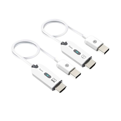 Kit Transmissor e Receptor Compatível com  Sem Fio 1080P 30M Extensor Compatível com  5.G para Caixa de TV e Monitor B
