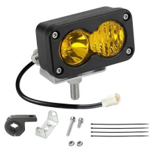 Led Spotlight Headlight for Yozma in 10 Dirt Pit Bike , 20W LED Headlight 6000K Waterproof Motorcycle Auxiliary Light