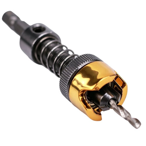 Depth Adjustable Countersink Drill Bit (3 X 8mm) -Drilling with Tool-Free Adjustment Woodworking Countersink Drill Bit