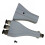 PTFE Tee Consumable Feeder Splitter with Pneumatic Quick Connector for Multiple Colors. AMS Multi-Material Hub for BAMBU 3
