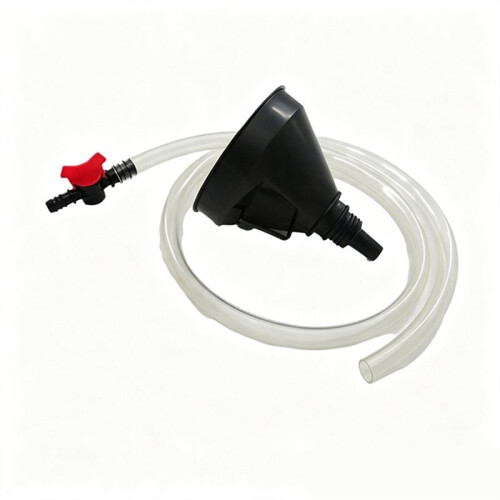 Beer Funnel with Valve, Leak-Proof, for Filling Drinks, Beer Drinking Tool 1