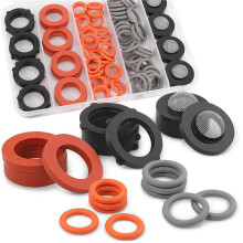 84 Stuks Power Pressure Washer O-Ringen, Tuinslangwasmachines Rubber Lekvrij voor 1/4", 3/8" Snelle Koppeling & M22