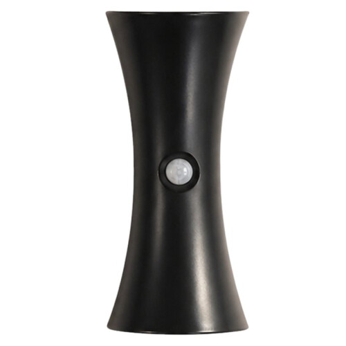 Motion Sensor Wall Light - Wireless Rechargeable Magnetic Sconce with 3 Color Modes for Home Black
