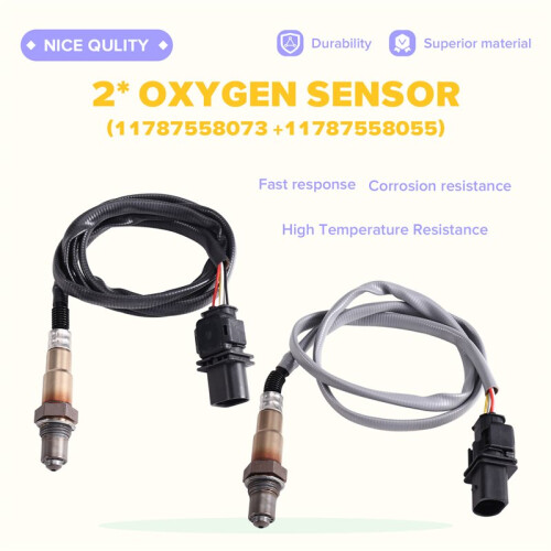 2PCS O2 Sensor Oxygen Sensor Lambda Sensor 11787558073 11787558055 for  128i 328i 328i XDrive 328xi X3 2