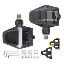 RACEWORK Road Bike Bicycle Pedal Carbon Mount Bike Self-Locking Pedal with Lock Plate for SPD-SL System Bike Accessories