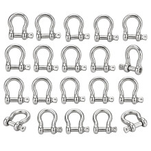 20 STK M6 RVS Schroefpen Schakels, 1/4 Inch 304 RVS Schakelset Kettingverbinder