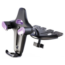 Sturdy CD Slot Phone Mount with One Hand Operation Design for 4.7-7.2 Inch Smartphone Mobile