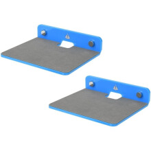 2PCS Small Floating Shelves Wall Shelves Speaker Mount Bracket for Speaker Webcam Display Shelf Acrylic Shelves