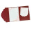 30 Peças Envelopes Tri-Fold 18x13cm / 7.1x5.1polegadas, Papel 250g para Convites de Casamento, Postais, Embalagem de Presentes Vermelho 1