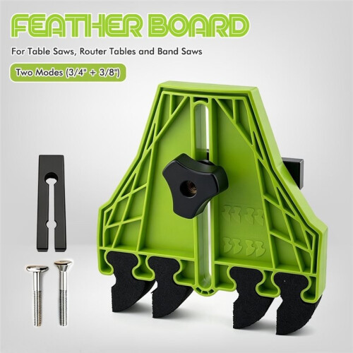 Compatible Multi-Purpose Feather Board for Table Saw Router Table Band Saw,Safety Accessories for Woodworking Tools,1Kit 2