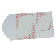 30pcs Tri-Fold Envelopes 18x13cm / 7.1x5.1in, 250g Paper for Wedding Invitations, Postcards, Gift Packaging White
