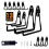 Multi-Sized Wall-Mounted Tool Hangers with Anti-Rust PVC Coating for Bikes, Ladders, Garden Tools 1