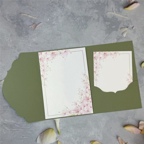 30 Peças Envelopes Tri-Fold 18x13cm / 7.1x5.1 Polegadas Papel 250g para Convites de Casamento, Postais, Embalagem de Presentes Branca 2