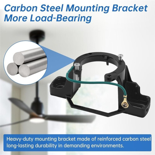 Ceiling Fan Mounting Bracket Kit,Universal Ceiling Canopy Fan Balancing Adapter-Supports 50lb Load,30Slope Installation 2