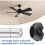 Ceiling Fan Mounting Bracket Kit,Universal Ceiling Canopy Fan Balancing Adapter-Supports 50lb Load,30Slope Installation 5