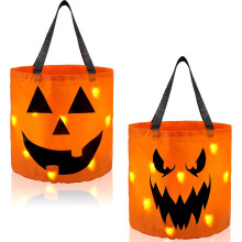 2 PCS Halloween Trick or Treat Bags Halloween Birthday Party Favor Supplies