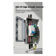 PV Combiner Box Solar DC600V Disconnect with Lightnin Protection Economical 1 in 1 Out Distribution Box