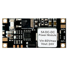 5A - Step-Down-Modul Stromwandler Niedriges Ripple Hohe Effizienz für Drohnen Industrie Steuerung DC25.5-60V auf 24V
