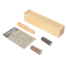 Book Binding Kits with Wood Punching Cradle for DIY Book Lover'S Punching Stand Book and Document Binding Bracket