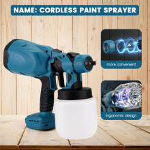 Cordless Electric Spray Tool Portable Household Disinfection Easy Adjustbale Knob Paint Sprayer for 18V Battery