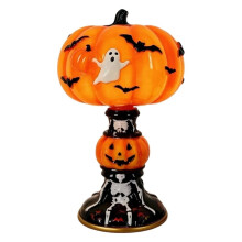 Halloween Lamp Decor Gothic Pumpkin Resin Light, Vintage Table Lamp for Home Bedroom Desk Party