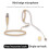 Beige Single Ear Hanging Microphone with 3.5mm Lockable 4-Pin MiniXLR Interface for    Mic 3Pin 4