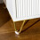 2-Piece White & Gold Fluted Bedside Tables 7