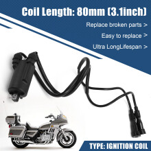 1 Satz Motorrad-Zündspulen und Zündkerzenstecker für CB650 CB750 CB900 CB1000 1979-1983 Goldwing 1100 1200 GL 1100