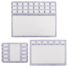 3 Style Beading Mat for Jewelry Making with Centimeter Scale and Alphabetic Grid